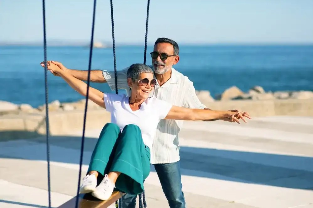A couple enjoying retirement