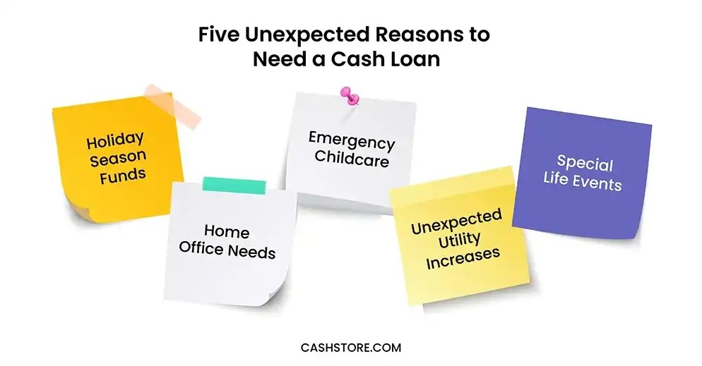 Five unexpected reasons to need a cash loan