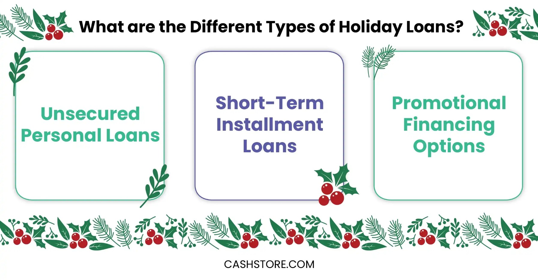 Different types of holiday loans