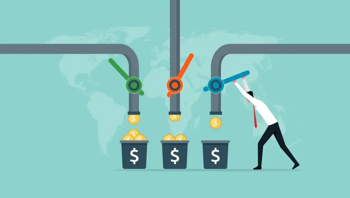 An illustration of different money funnels