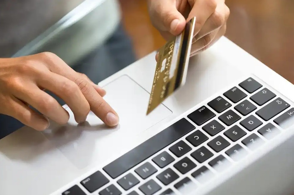 Someone using their credit card online